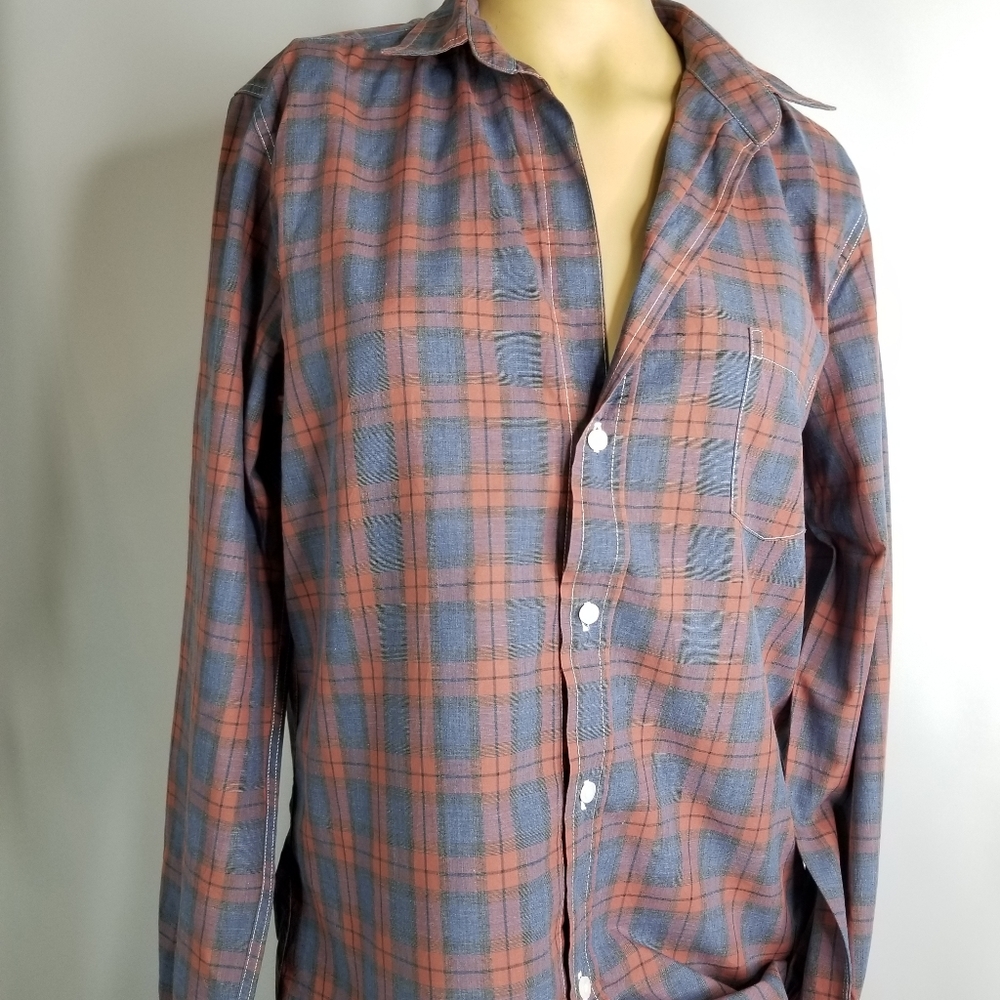 Frank  & eileen barry  size Lplaid NWOT Women shir